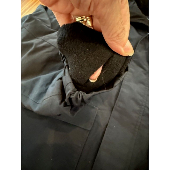 Lands End Grow A-longs Snow & Ski Snowboard Black Pants Jacket Set Medium 10 12 - Picture 6 of 16